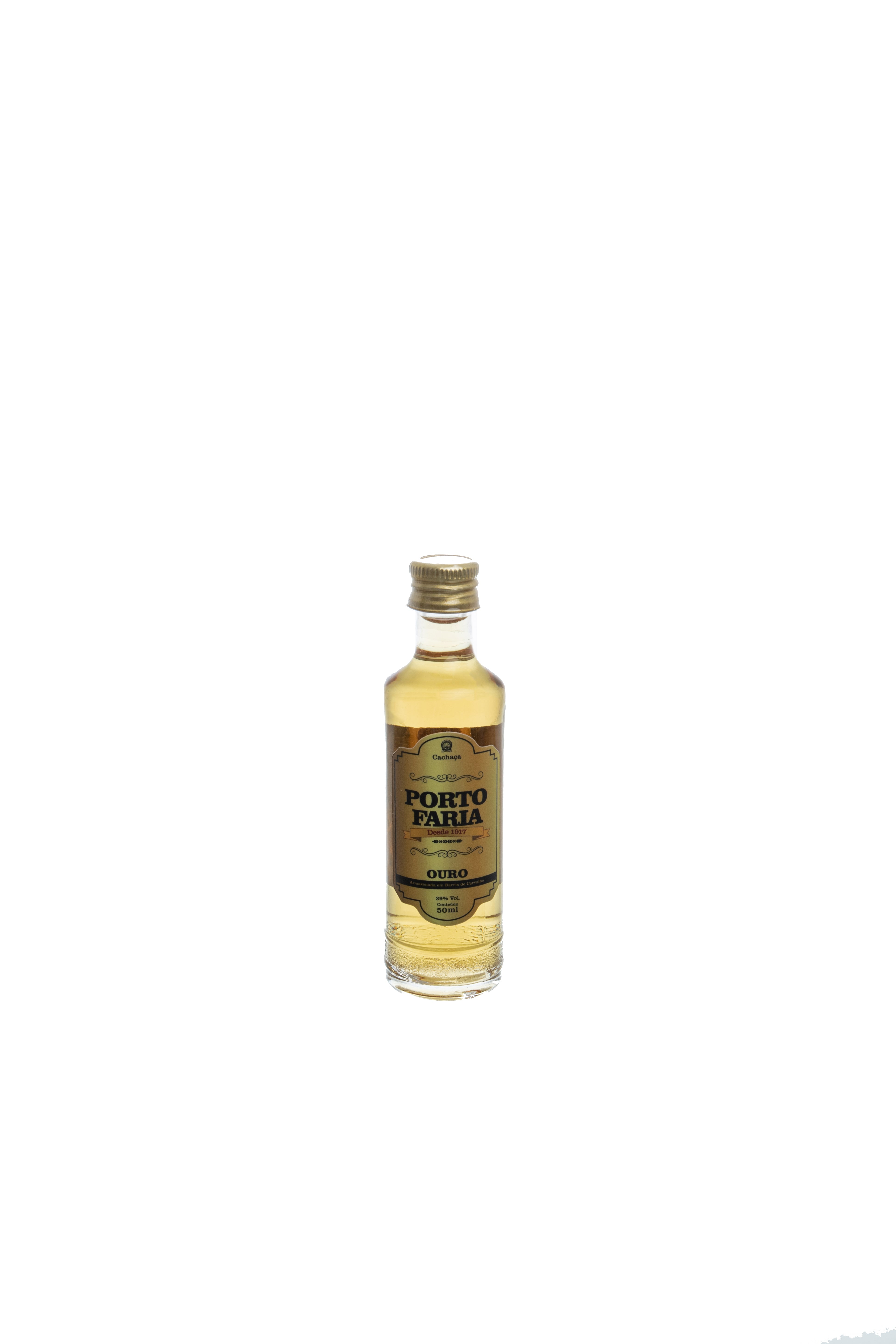 Cachaça Porto Faria Ouro Mini 50ml