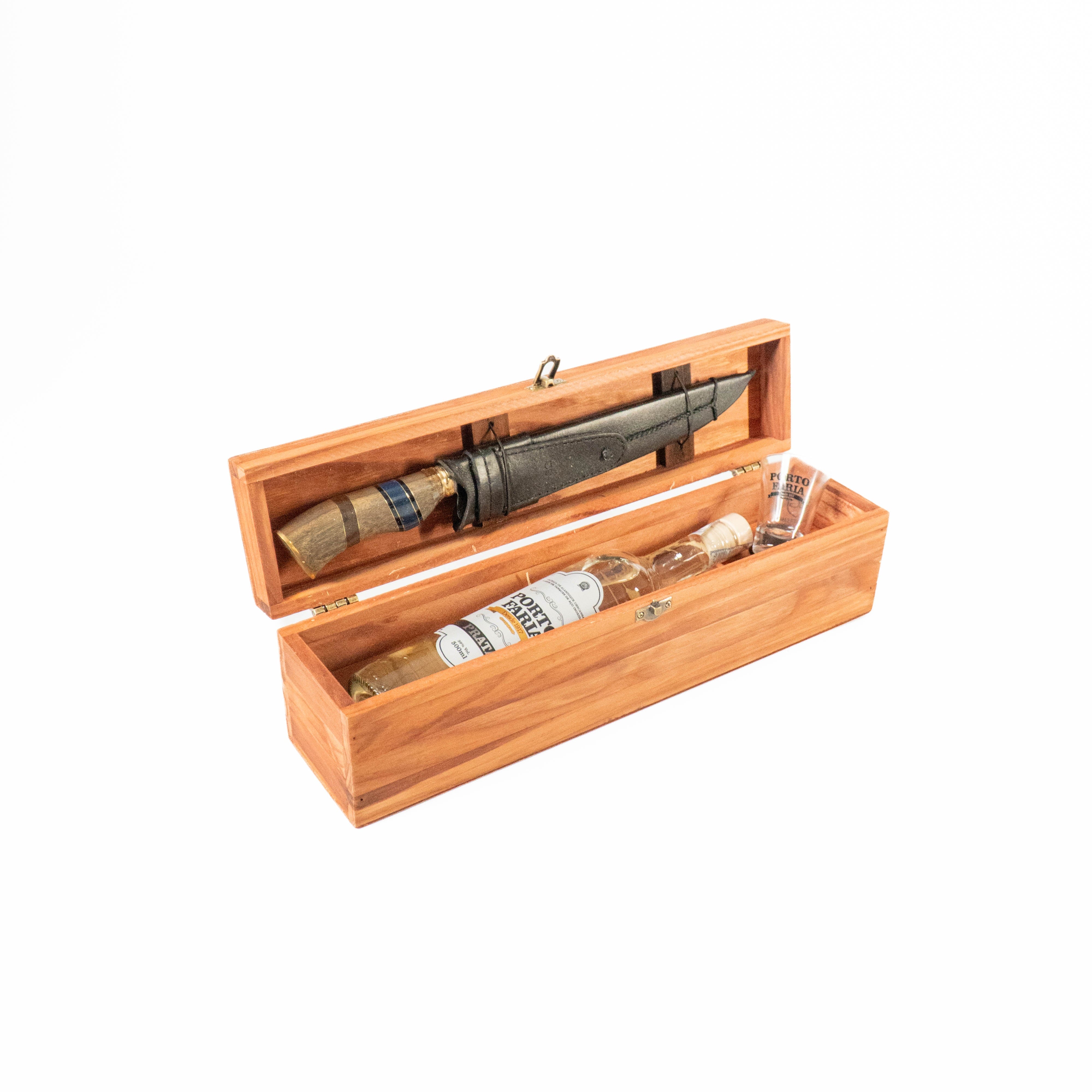 Kit SG - Faca SG + Cachaça Prata Porto Faria
