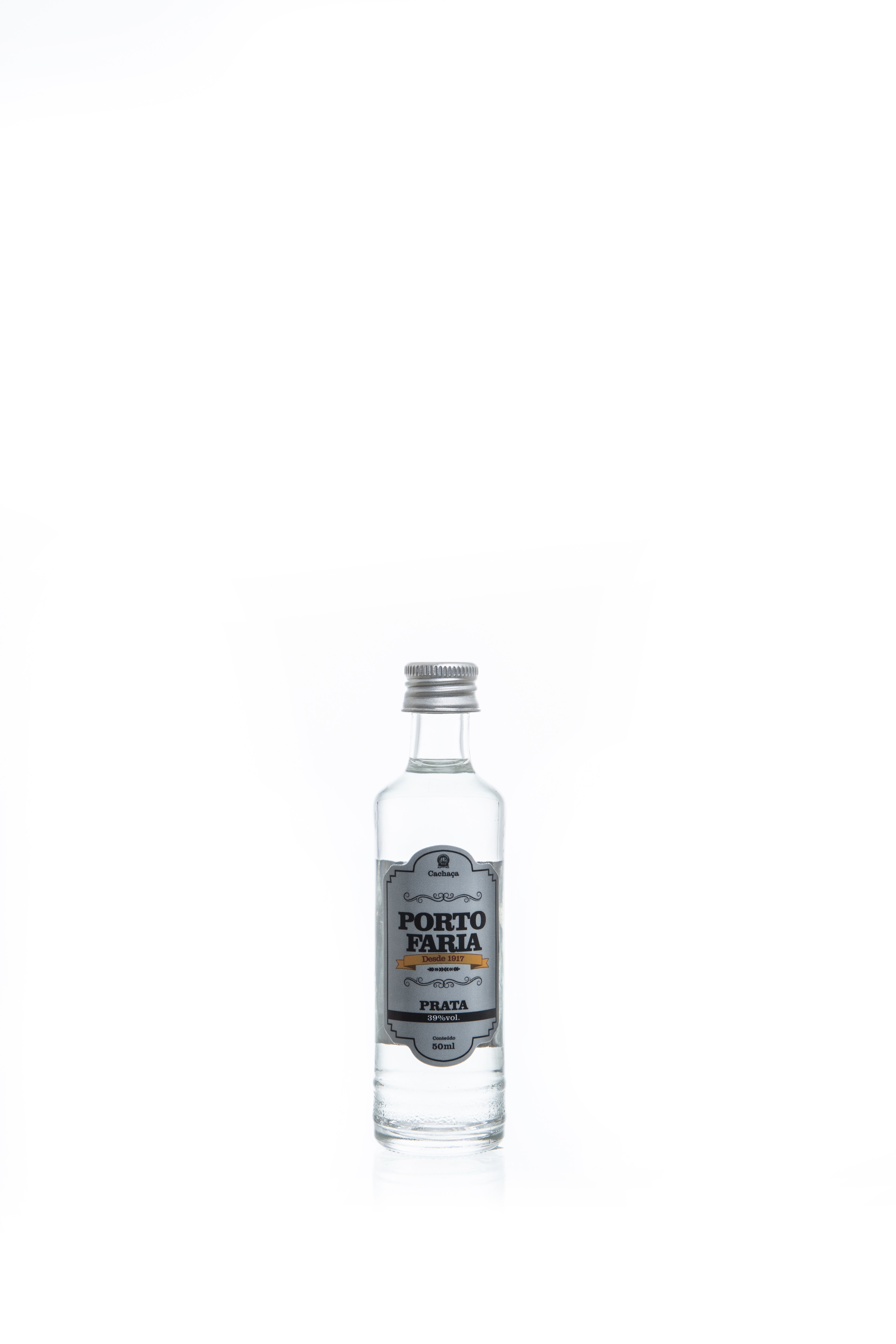 Cachaça Porto Faria Prata Mini 50ml