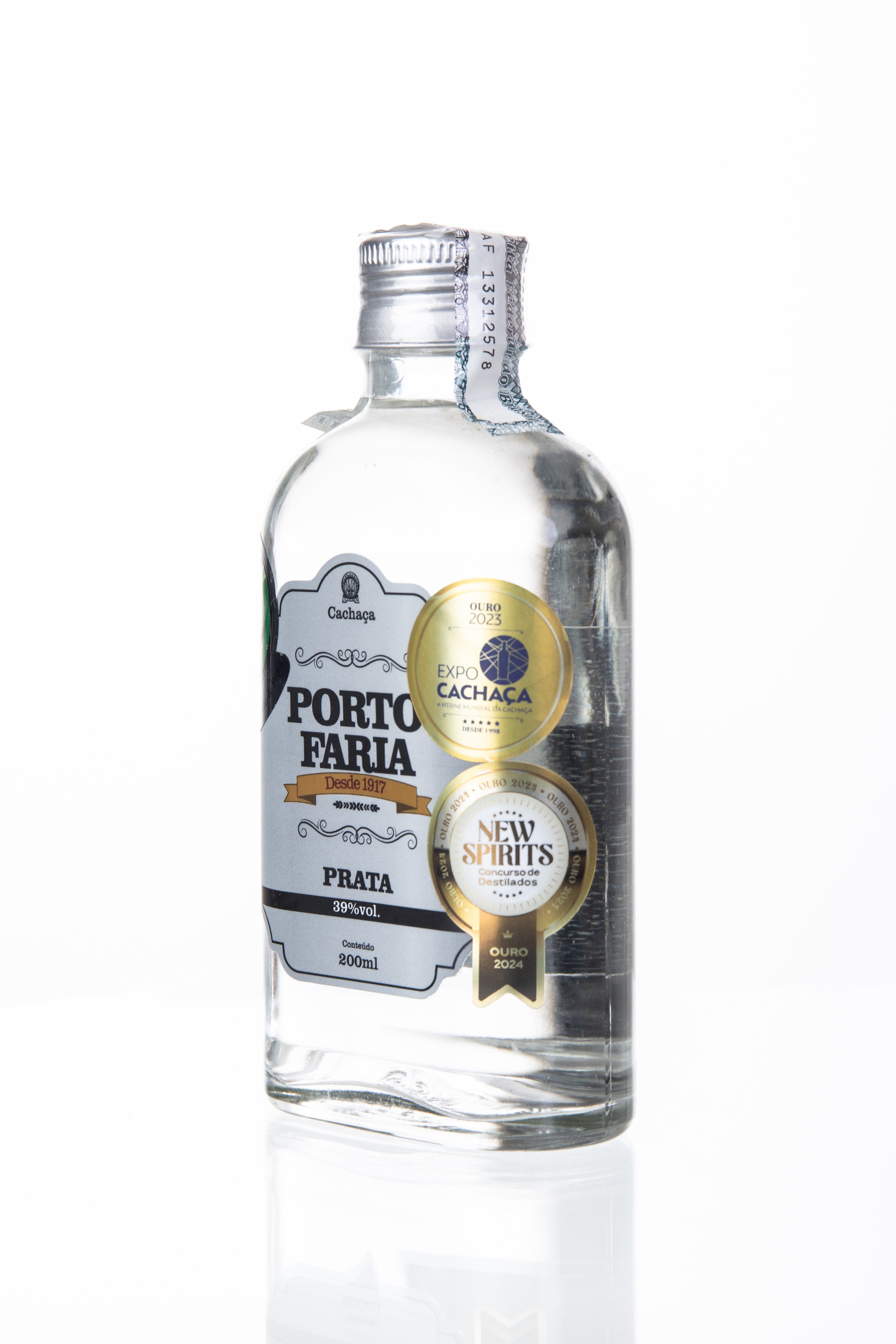 Cachaças Porto Faria Prata 200ml