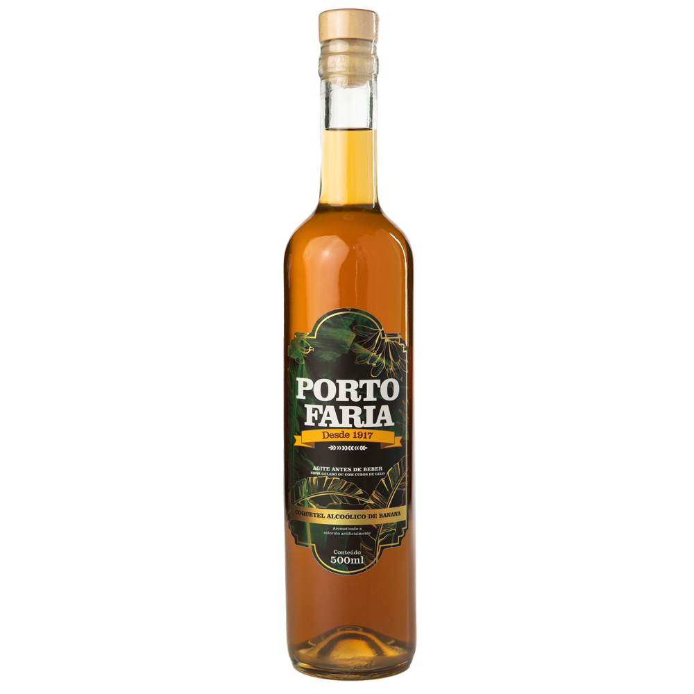 Coquetel alcoólico Porto Faria - Bananinha 500 ml